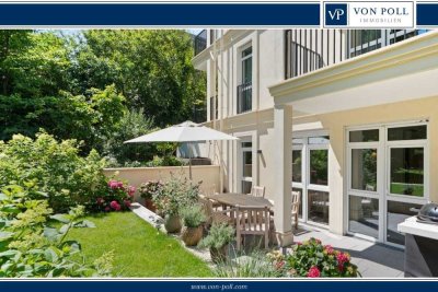 Exklusive und moderne Garten-Maisonette als Haus im Haus