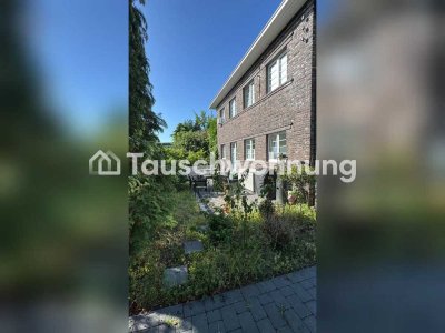 Tauschwohnung: Haushälfte mit Garten, Terrasse und Garage, modernisiert