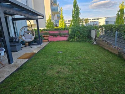 Helles möbiliert 3-Zimmer-Terrassenwohnung in Mannheim