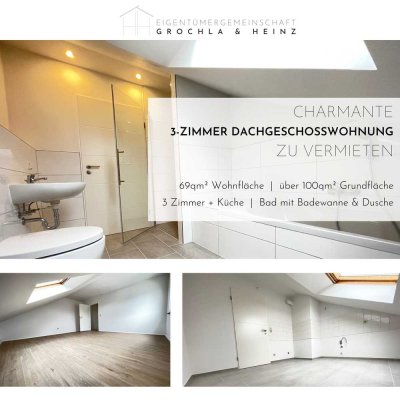 Geschmackvolle 3-Raum-Dachgeschosswohnung in Butzbach Nieder-Weisel