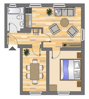 Demnächst frei! 2-Zimmer-Wohnung in Essen Heisingen