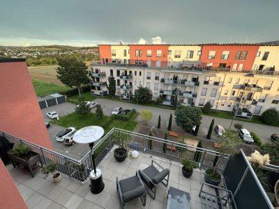 Attraktives, familienfreundliches Maisonette-Penthouse mit schönem Ausblick