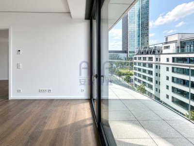 2-Zimmer-Luxus-Wohnung im Grand Tower | Stellplatz | Concierge | Skylineblick