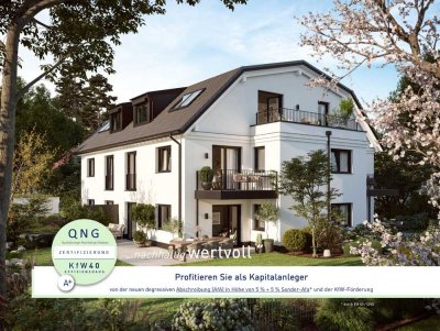 QUALITÄT + KOMFORT ! - Gemütliche NEUBAU-2-Zi.-Erdgeschosswohnung mit Terrasse und Garten