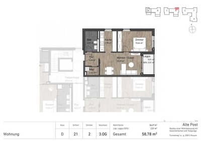 Willkommen im Wohnquartier "Alte Post"  - Neubau von 107 Wohneinheiten