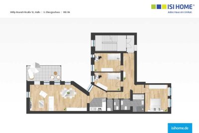 Geräumige 4-Raumwohnung mit Balkon - WE06
