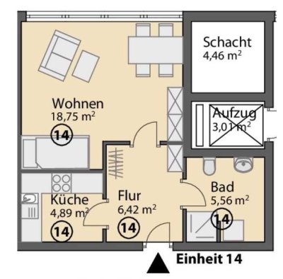 Mietwohung - schöne, neue 1-Zimmer-Wohnung in Dietmannsried