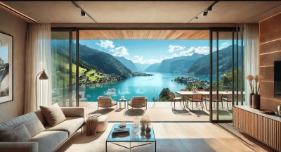 Moderne 3-Zimmer Maisonette mit Seeblick und Terrassen in Sankt Gilgen