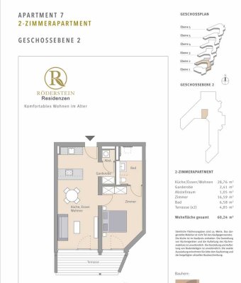 Wohnen im Alter - Exklusive 2 Raum-EG-Wohnung mit luxuriöser Innenausstattung mit EBK in Hofheim