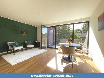 Bezugsfrei! Lichtdurchflutete 2-Zimmer-Wohnung mit Balkon und Stellplatz in MS-Hiltrup
