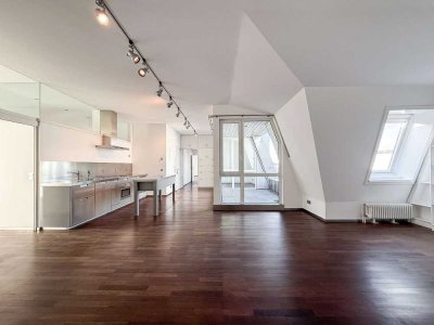 Haus auf dem Haus: DG - 4 Zimmer, 3 SZ, 3 Bäder, 2 Loggien, Dachterrasse, Aufzug, 155,8 m² Wfl.