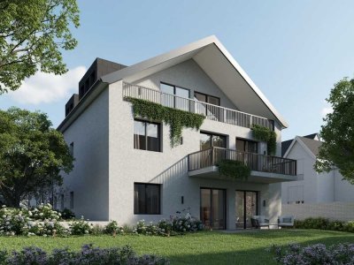3-Zi.-DG-Wohnung + FERTIGSTELLUNG HERBST 2024 + Mit Süd-Loggia und Blick ins Grüne