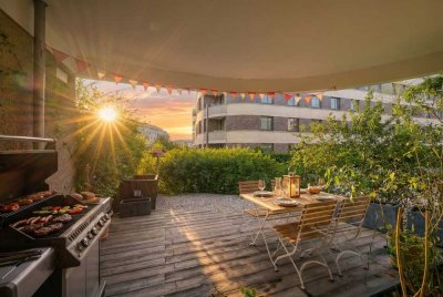 Neuwertige 5-Zimmer-Terrassen-Wohnung auf zwei Ebenen in München - Baumkirchen Mitte