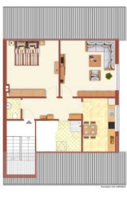 Energetisch kernsanierte helle 2 Zimmer Dachgeschoss Wohnung im 4 familienhaus Karlsruhe-Daxlanden