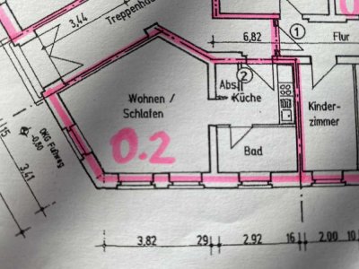 1-Raum-Wohnung in Dessau-Nord,  EG oder OG mit Einbauküche