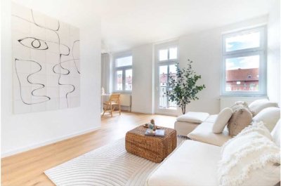 Sanierte stilvolle Wohnung mit Balkon und Einbauküche in Erfurt
