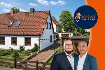 Charmante Doppelhaushälfte mit Garten, Garage und vielseitigem Potenzial