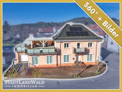 Modernisiertes Raumwunder im Herzen von Fischbach – Wohnen mit Dachterrasse & Waldblick