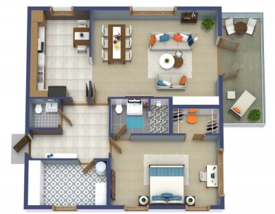 Helles 1,5-Zimmer-Apartment, komfortabel möbliert & ausgestattet