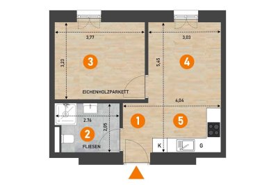 1 -Zimmer-Wohnung im Zentrum