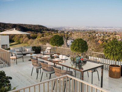 Elegante Eigentumswohnung mit Balkon, Terrasse und Dachterrasse