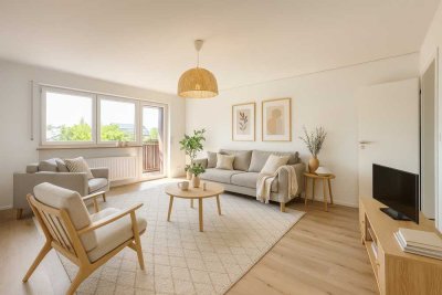 Ankommen. Wohlfühlen. Zuhause sein. - Frisch sanierte 3-Zimmer-Wohnung mit Balkon und Garage