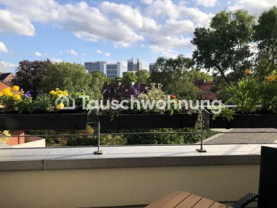 Tauschwohnung: Schöner Ausblick über Hamburg zum Tausch