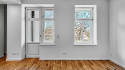 ++Luxuriöse Ausstattung++  Helle 2,5-Raum-Wohnung - West-Balkon, Parkett, Wohnküche, CAT-7 Netzwerk