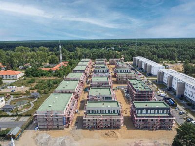 Barrierefreie Neubauwohnung mit Wohlfühlfaktor: Terrasse und Fußbodenheizung in Basdorf (BF2 M1)