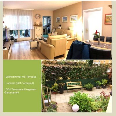 Großzschocher: 2 Zimmer, kleiner Garten, Terrasse und Tiefgaragenstellplatz