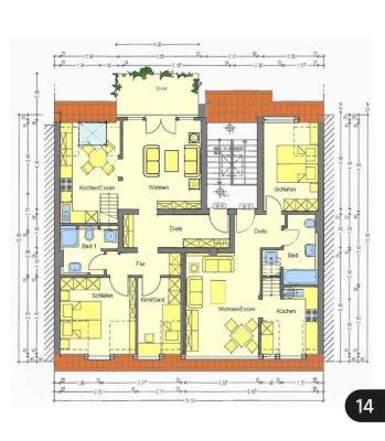 Wunderschöne 3.5 Zimmer WE mit großem Balkon und 2 Bädern