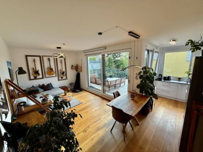 Wohnen an der alten Donau – Stilvoll ausgestattete Neubauwohnung bei Kaisermühlen &amp; Panoramalage