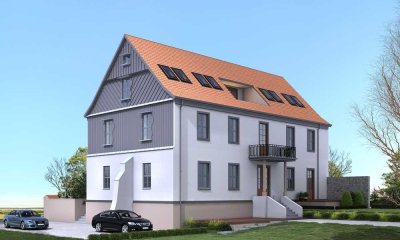 Wohnen im idyllischem Pfarrgarten - Erstbezug! 4-Raum-Wohnung mit Dachterrasse