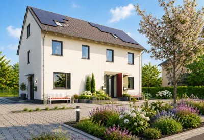 moderne Doppelhaushälfte - energiesparend - Familientraum