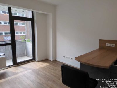 1-Zimmer-Wohnung mit Einbauküche und Balkon in Derendorf