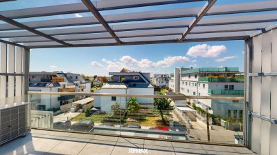 Drei-Zimmer-Dachgeschoß-Wohnung mit 15m²-Terrasse nahe Siegesplatz/Asperner Löwe