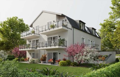 Mit dem Innenausbau begonnen - Traumlage Waldperlach - 3 Zi. EG-Wohnung, sonniger SW-Garten