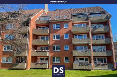 Ganz oben - sonnige 1,5-Zimmer-ETW mit Südwest-Loggia, Aufzug und PKW-Stellplatz in Suchsdorf