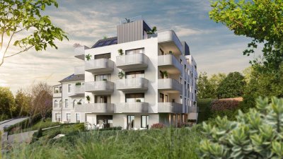 Großzügige 3 Zimmerwohnung mit 2 Balkonen - Wärmeversorgung durch umweltfreundliche Luftwärmepumpe ! Rohbau fertiggestellt !