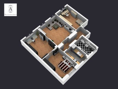 Schöne, neu renovierte 4 ZW im Stadtzentrum von OF