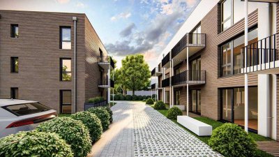 Exklusives Neubauprojekt in Karlsfeld - Lichtdurchflutete 3-Zimmer-Wohnung mit Westbalkon