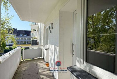 KREFELD-CITY: MODERNE 3-ZIMMERWOHNUNG MIT 2 BALKONEN & KÜCHE + NEUEM BADEZIMMER & GÄSTE-WC