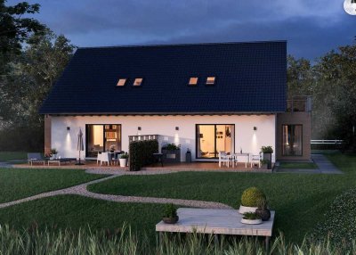 Ihr neues Fertighaus - stilvoll wohnen im Doppelhaus!
