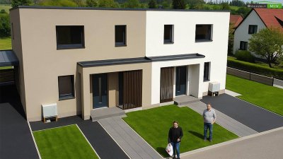 Hochwertige Neubau Doppelhaushälfte mit 3 Bädern in +++ Spielberg +++