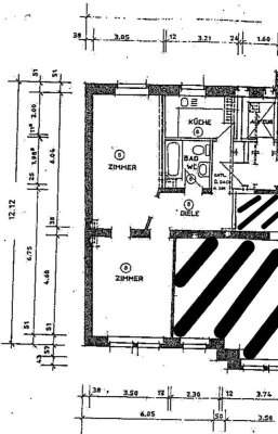Ruhige 2-Zimmer-Wohnung in Erfurt-Andreasvorstadt | 54 m² | 3. OG mit Aufzug | Bad mit Wanne