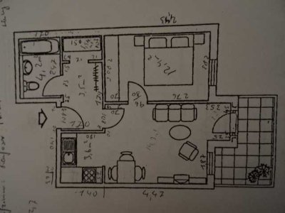 Sehr hochwertig möblierte zwei Zimmer Wohnung im ruhigen Mehrfamilienhaus in Laupheim, KreisBiberach