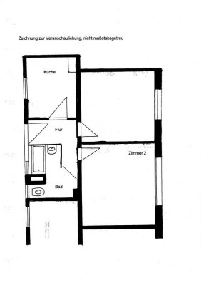 Stilvolle 2-Zimmer-Wohnung mit Einbauküche in Nürnberg