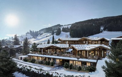Alpine Luxus-Lodges mit Ski-In-/Ski-Out Anbindung in Panoramalage