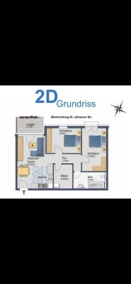 Mietwohnung 68 qm Cityresidenz Saarbrücken