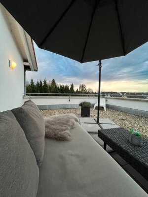 Exklusive 1-Zimmer-Penthouse-Wohnung mit gehobener Innenausstattung mit EBK in Lauffen am Neckar